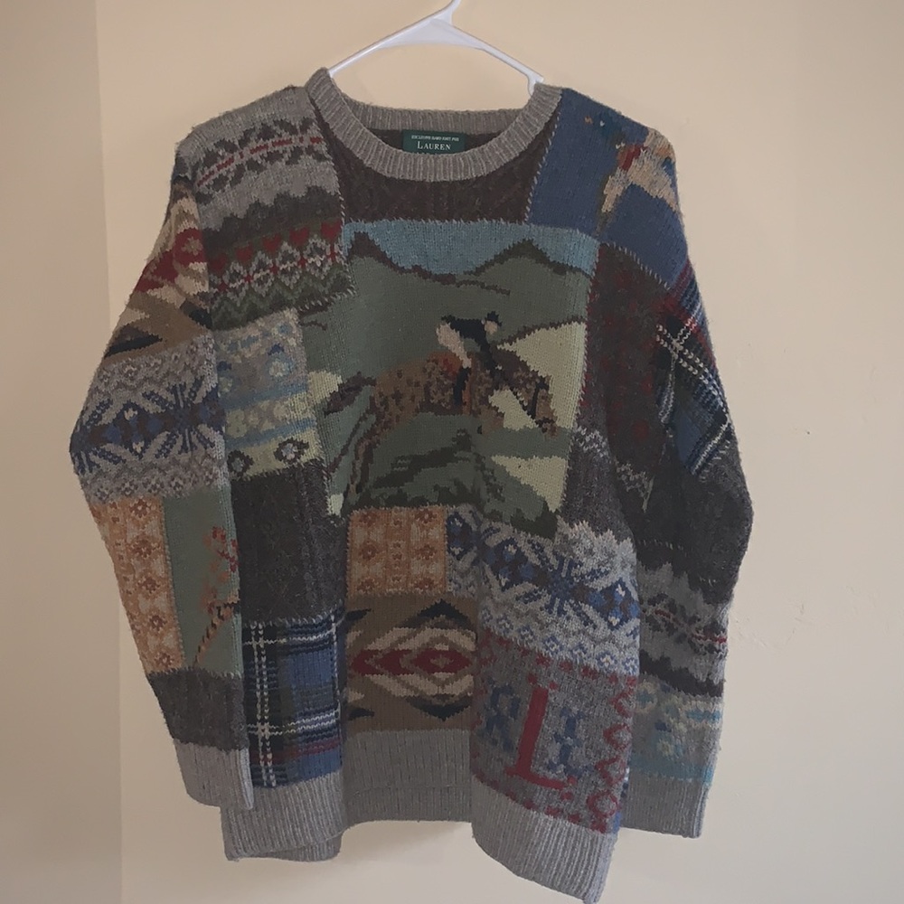 Hand Knit Ralph Lauren Polo Sweater